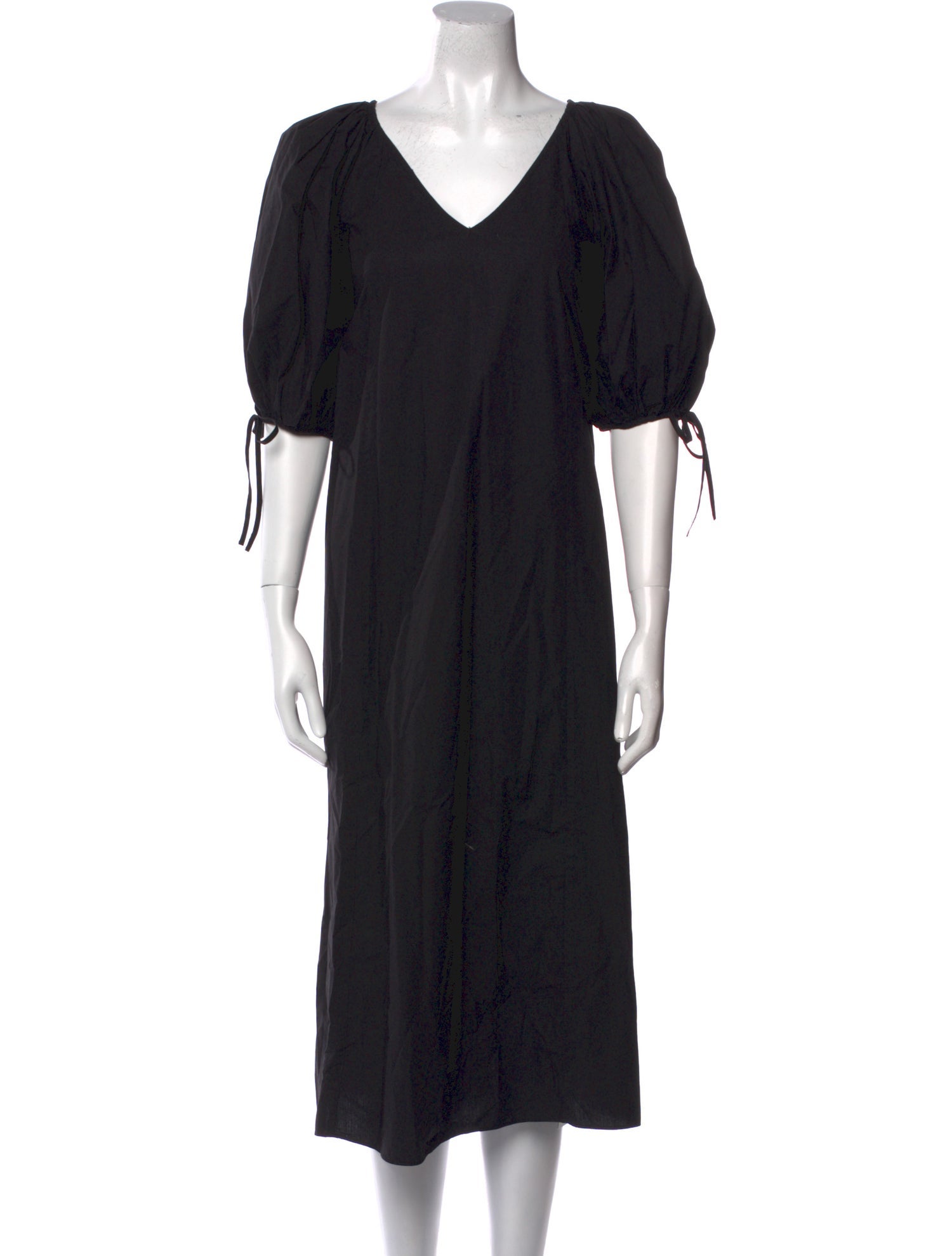 RHODE V-Neck Midi Length Dress