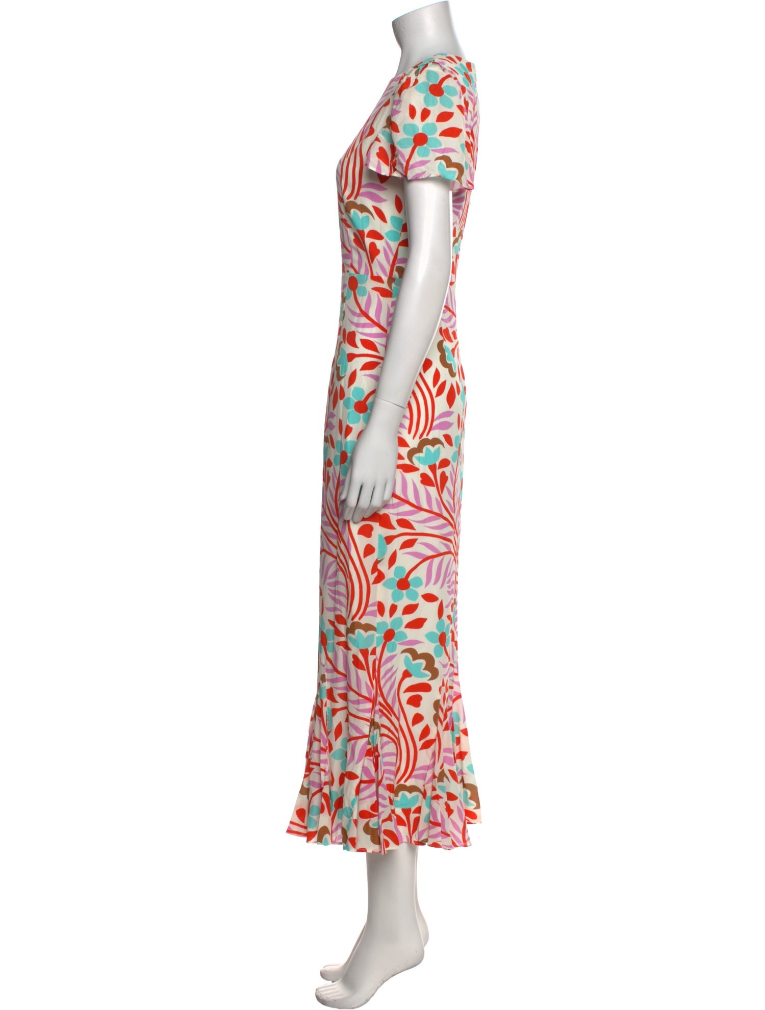 RHODE Floral Print Long Dress