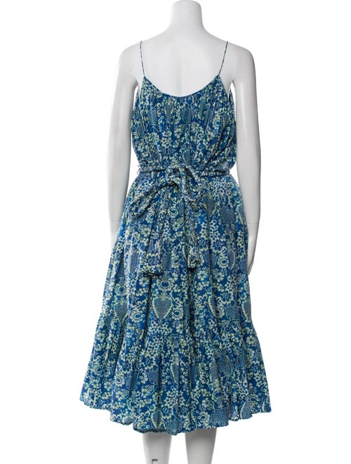 RHODE Floral Print Midi Length Dress