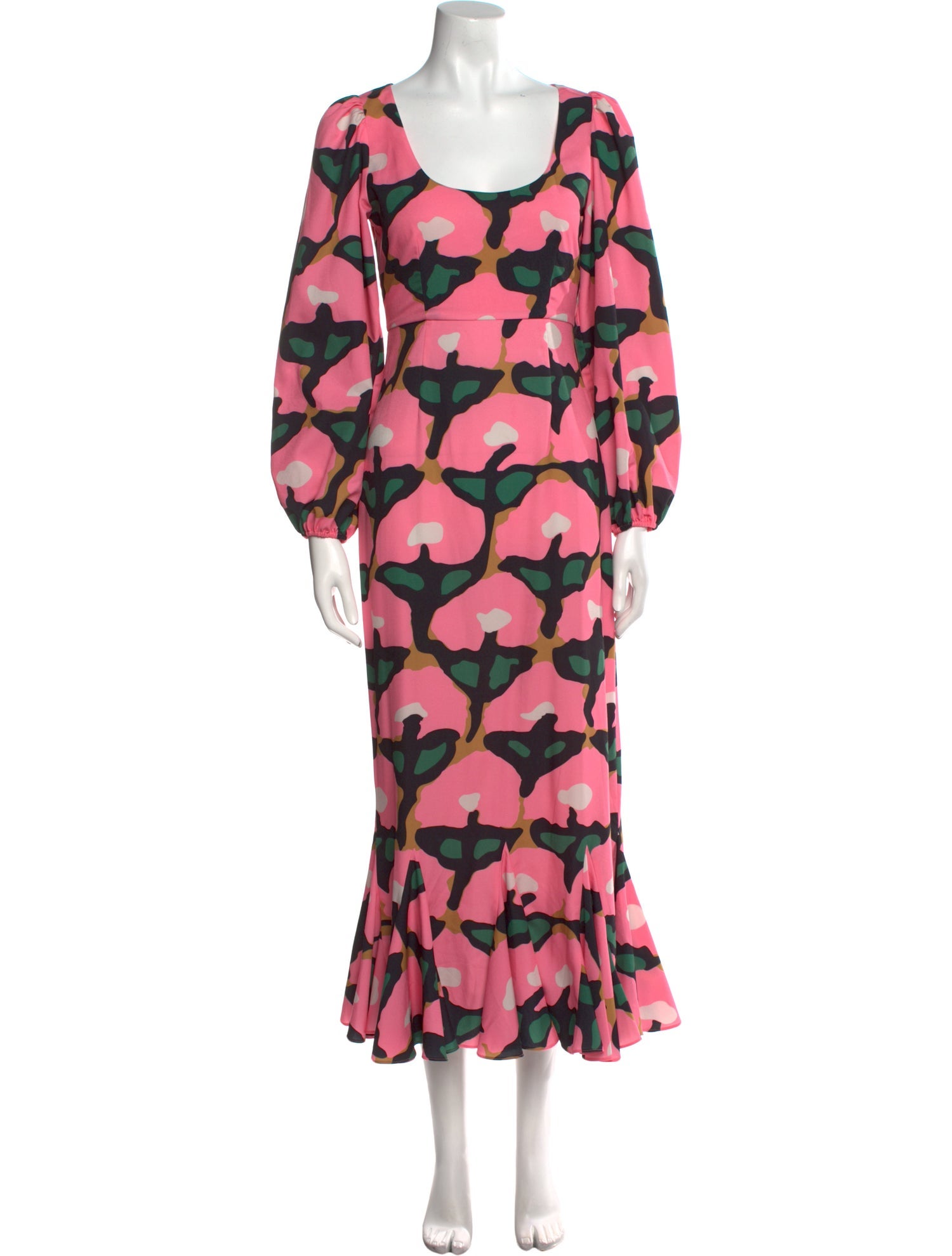 RHODE Floral Print Long Dress
