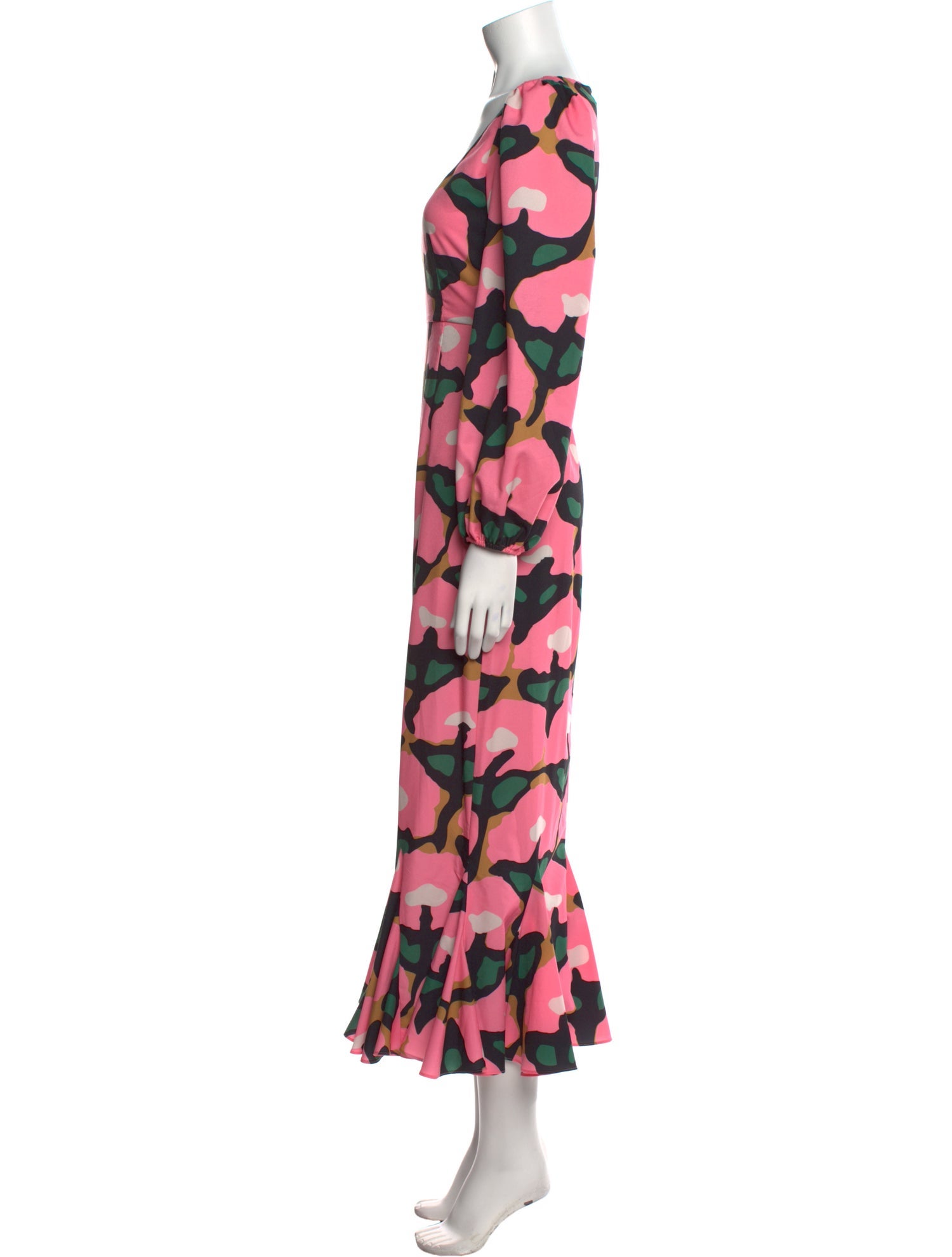 RHODE Floral Print Long Dress