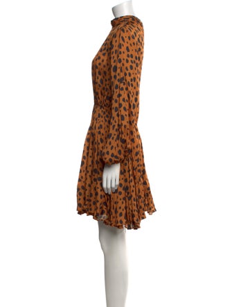 RHODE Animal Print Mini Dress