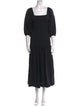 RHODE Square Neckline Midi Length Dress