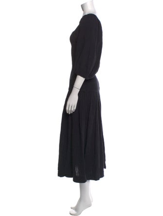 RHODE Square Neckline Midi Length Dress