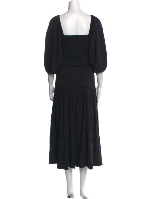 RHODE Square Neckline Midi Length Dress