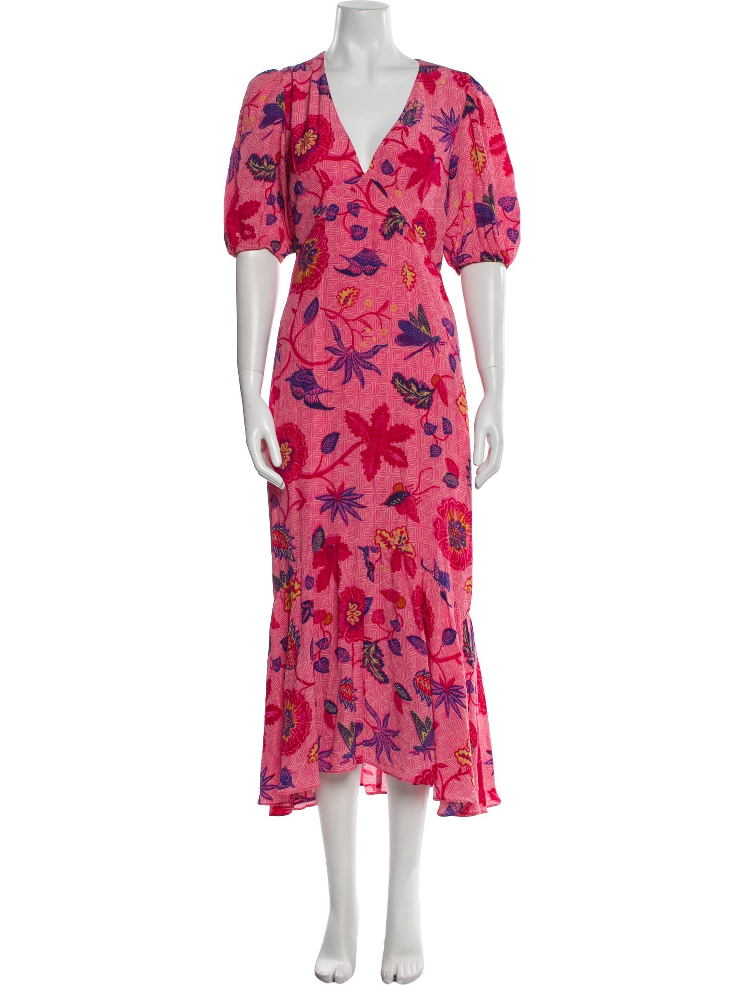 RHODE Floral Print Long Dress