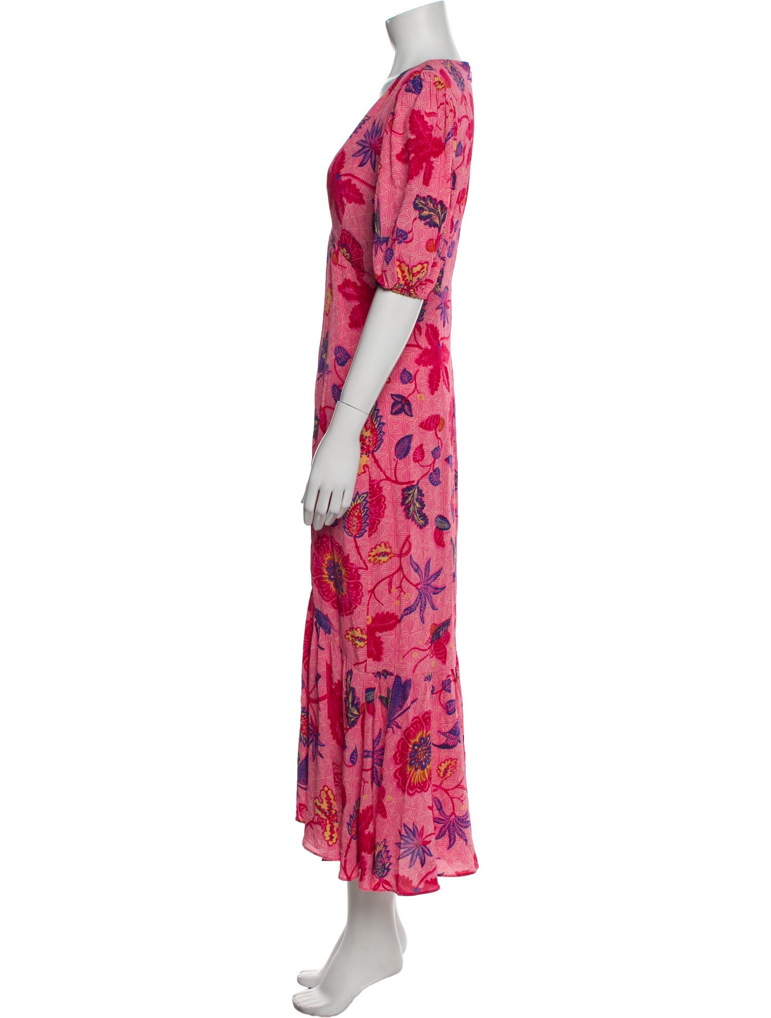 RHODE Floral Print Long Dress