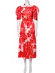 RHODE Floral Print Long Dress