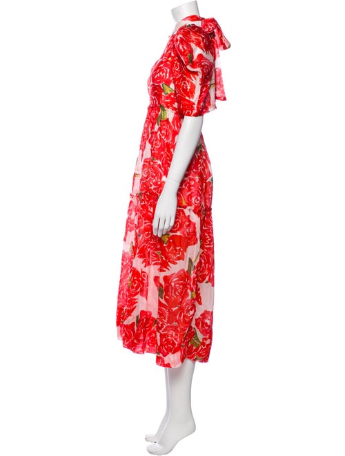 RHODE Floral Print Long Dress