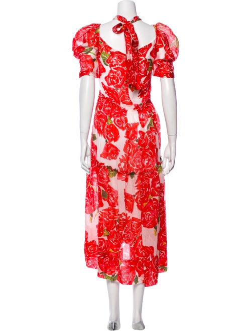 RHODE Floral Print Long Dress