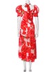 RHODE Floral Print Long Dress