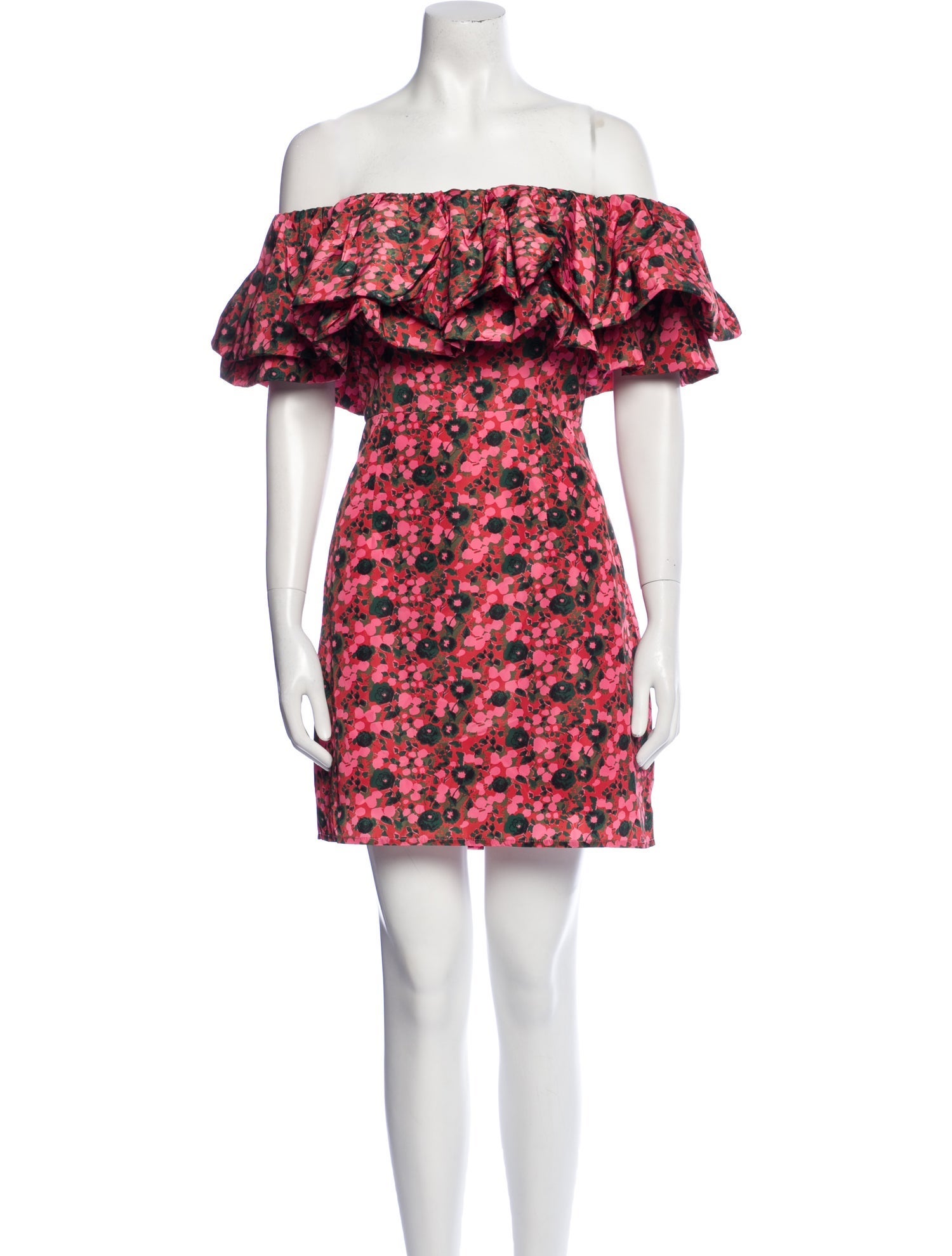 RHODE Floral Print Mini Dress