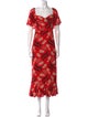 RHODE Floral Print Long Dress
