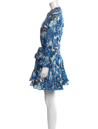 RHODE Floral Print Mini Dress