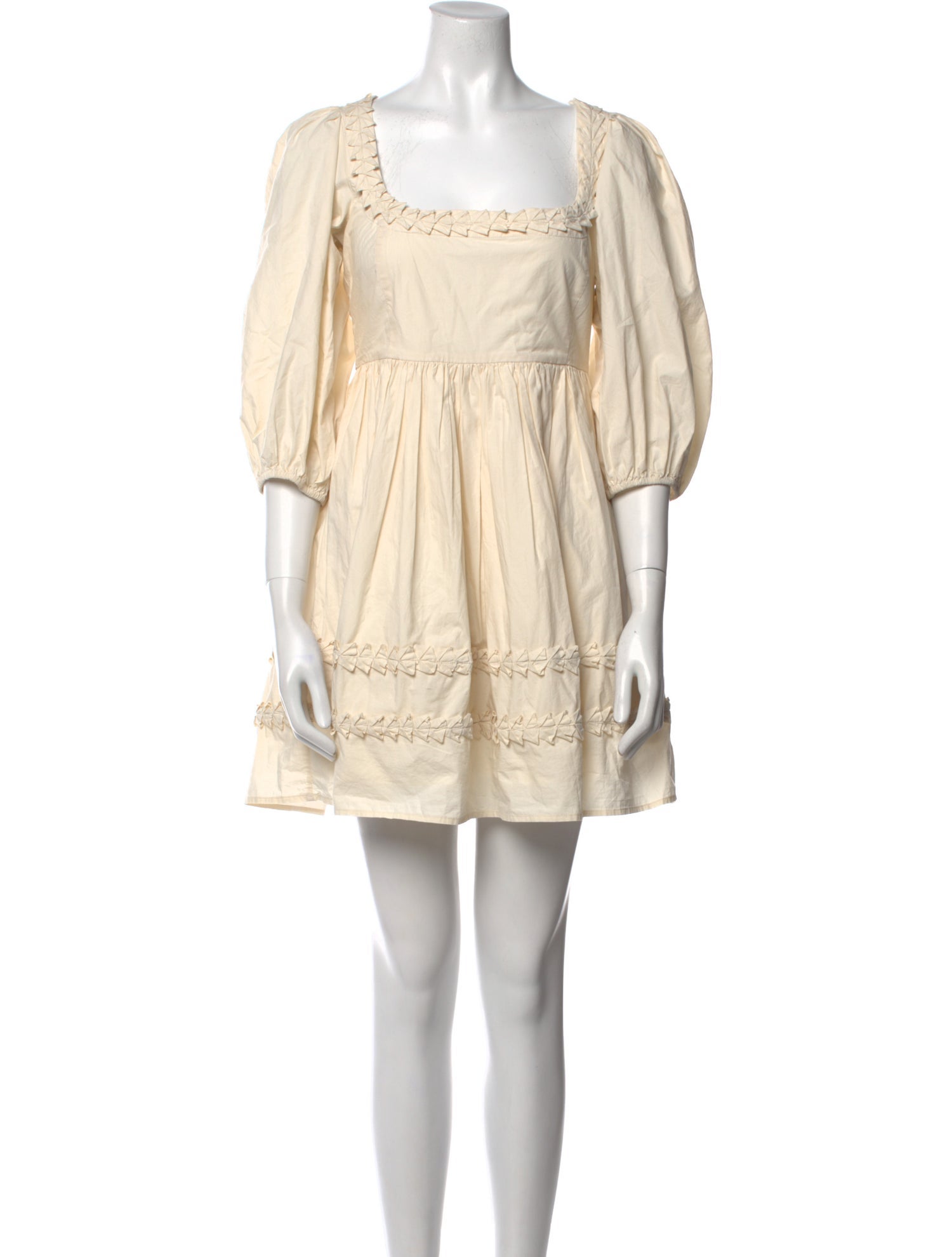 RHODE Square Neckline Mini Dress