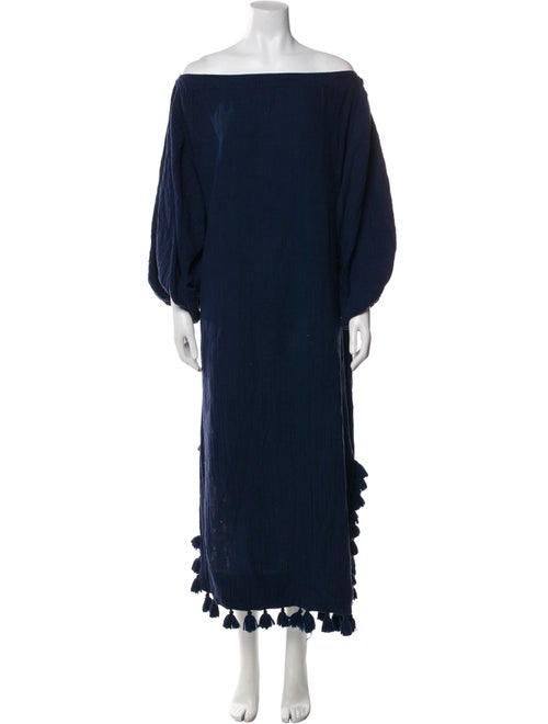 RHODE Off-The-Shoulder Midi Length Dress