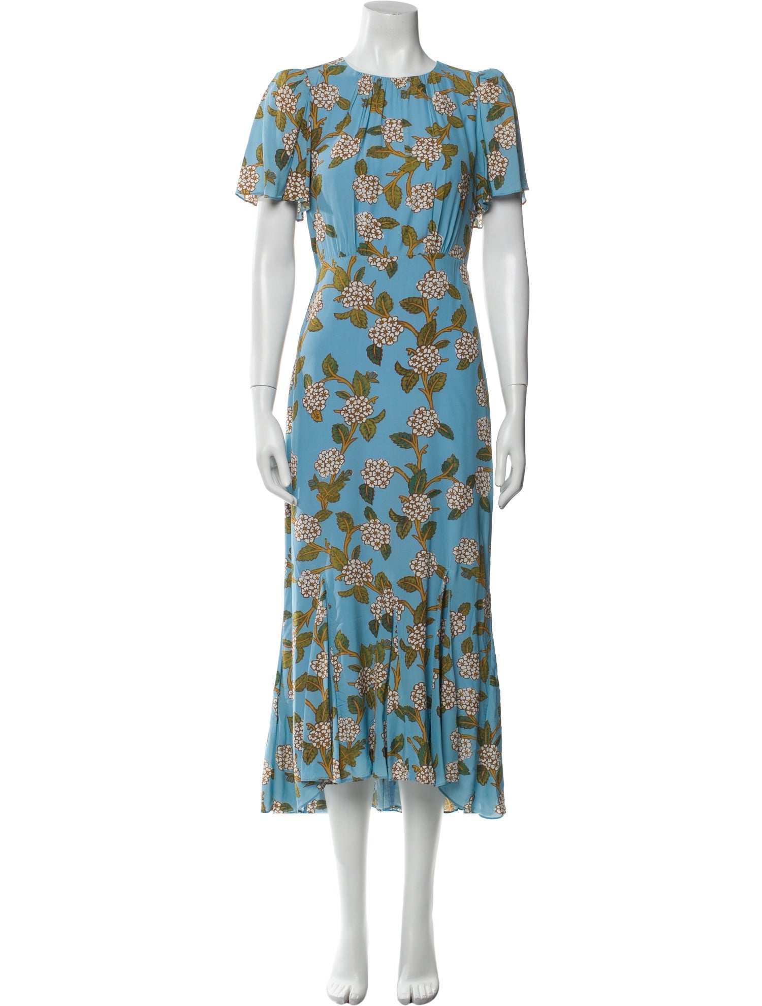 RHODE Floral Print Long Dress