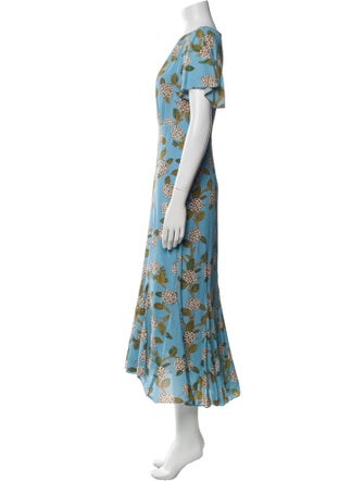 RHODE Floral Print Long Dress