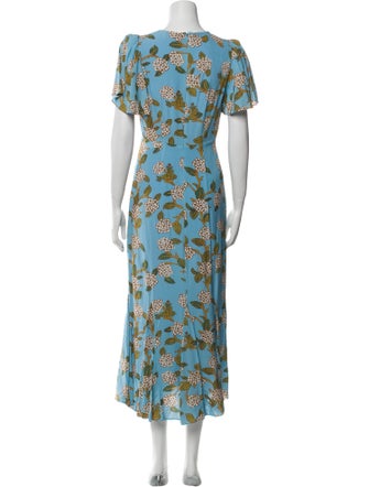 RHODE Floral Print Long Dress