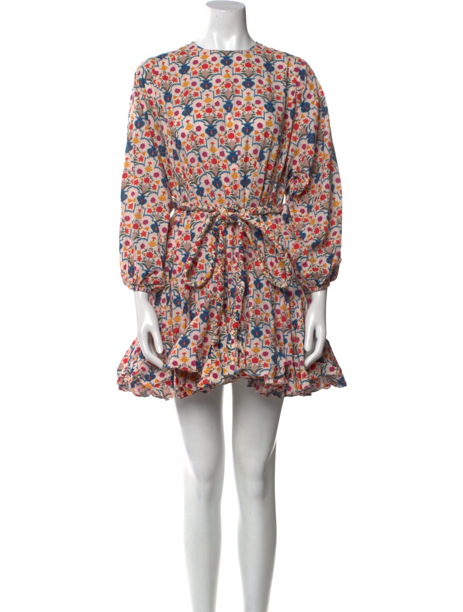 RHODE Floral Print Mini Dress