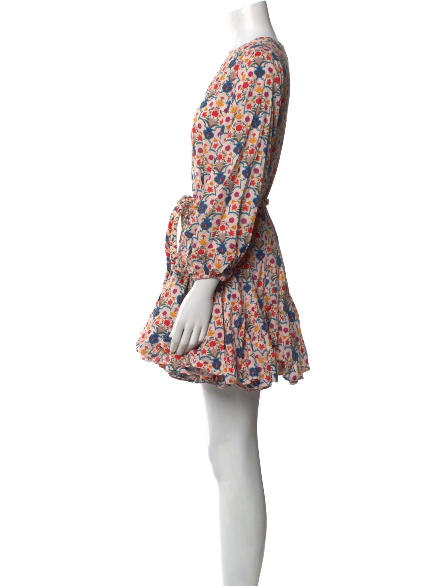RHODE Floral Print Mini Dress