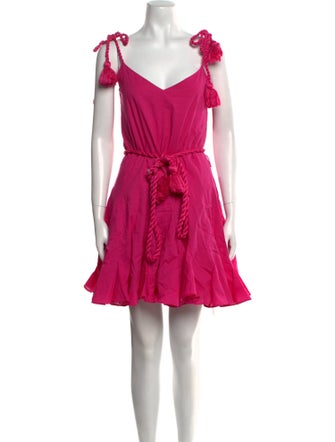 RHODE Square Neckline Mini Dress