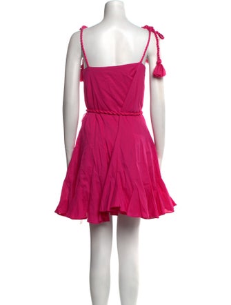 RHODE Square Neckline Mini Dress