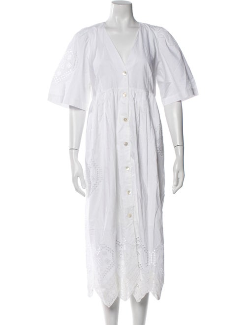 RHODE V-Neck Long Dress