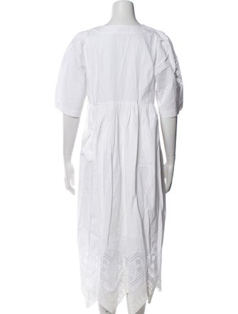 RHODE V-Neck Long Dress