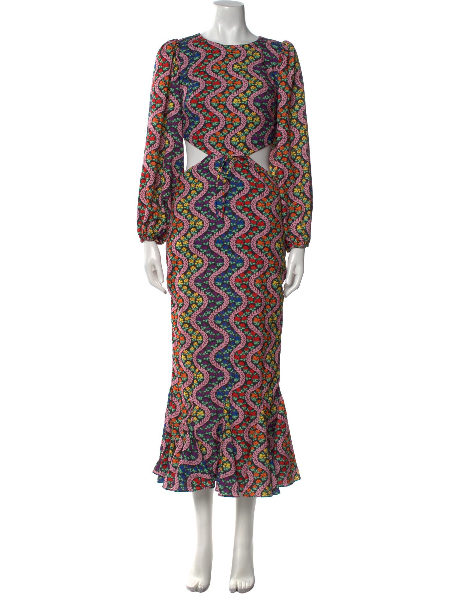 RHODE Printed Long Dress