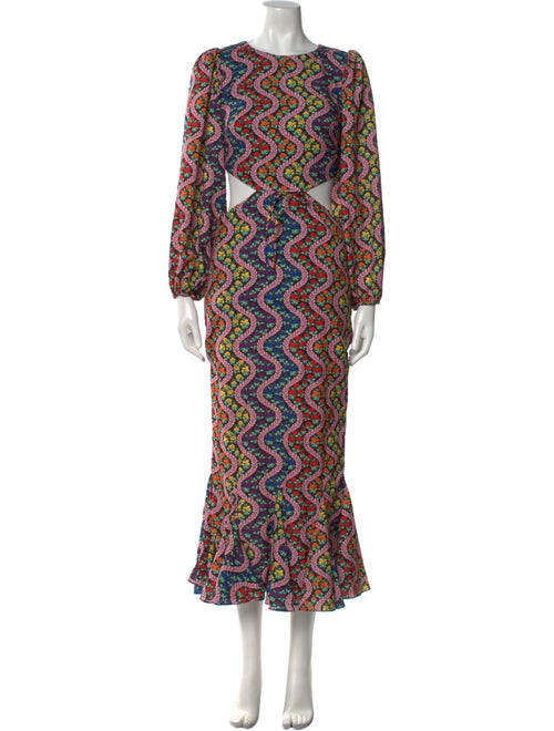 RHODE Printed Long Dress