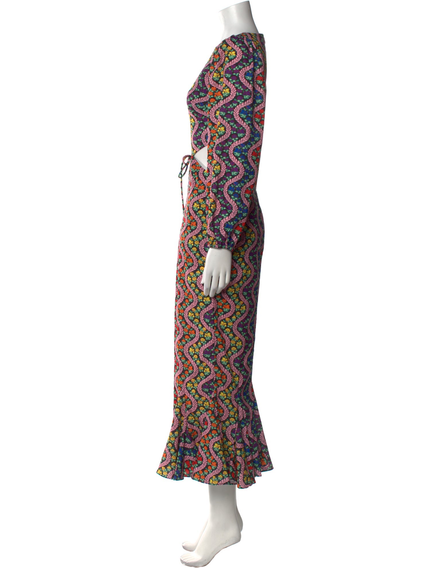 RHODE Printed Long Dress