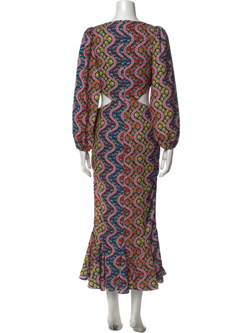 RHODE Printed Long Dress