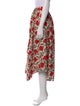 RHODE Floral Print Midi Length Skirt