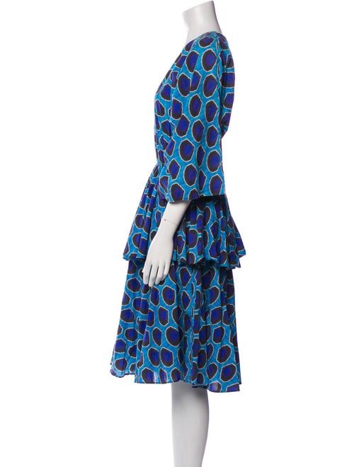 RHODE Printed Midi Length Dress