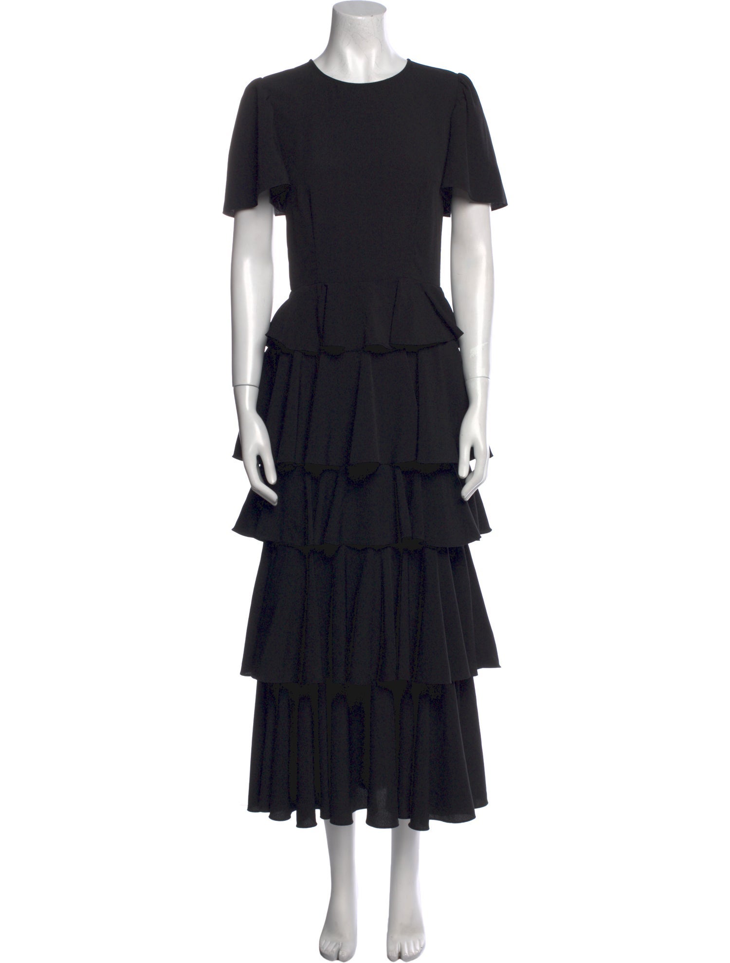 RHODE Crew Neck Midi Length Dress