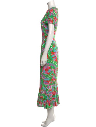 RHODE Floral Print Long Dress
