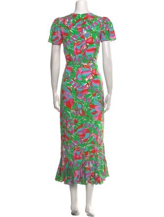 RHODE Floral Print Long Dress