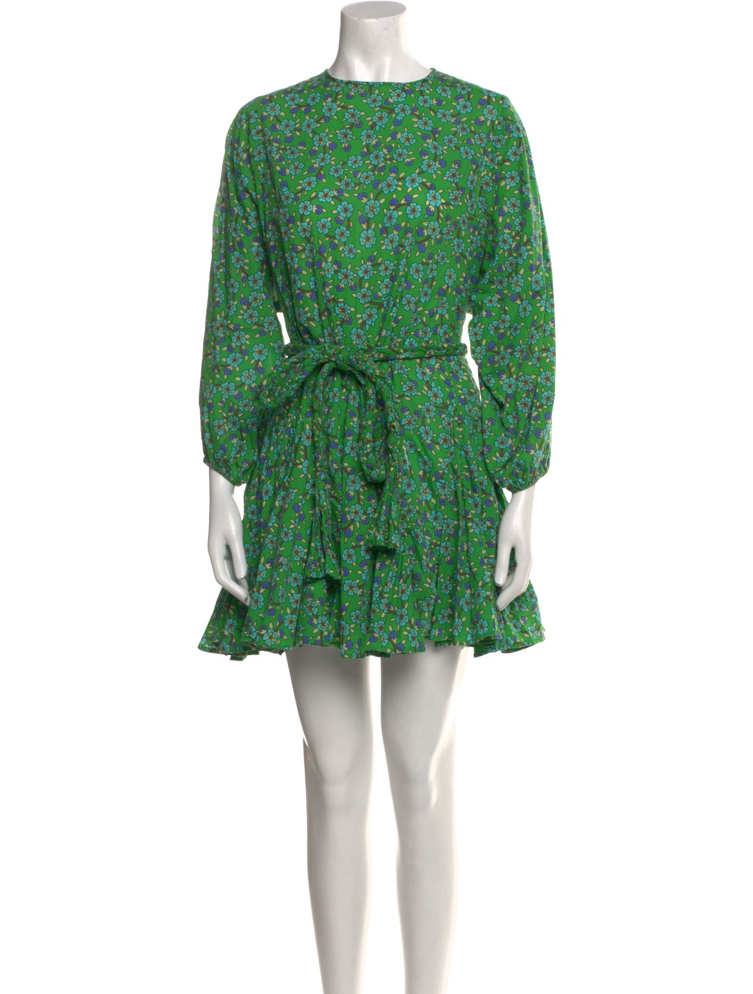 RHODE Floral Print Mini Dress