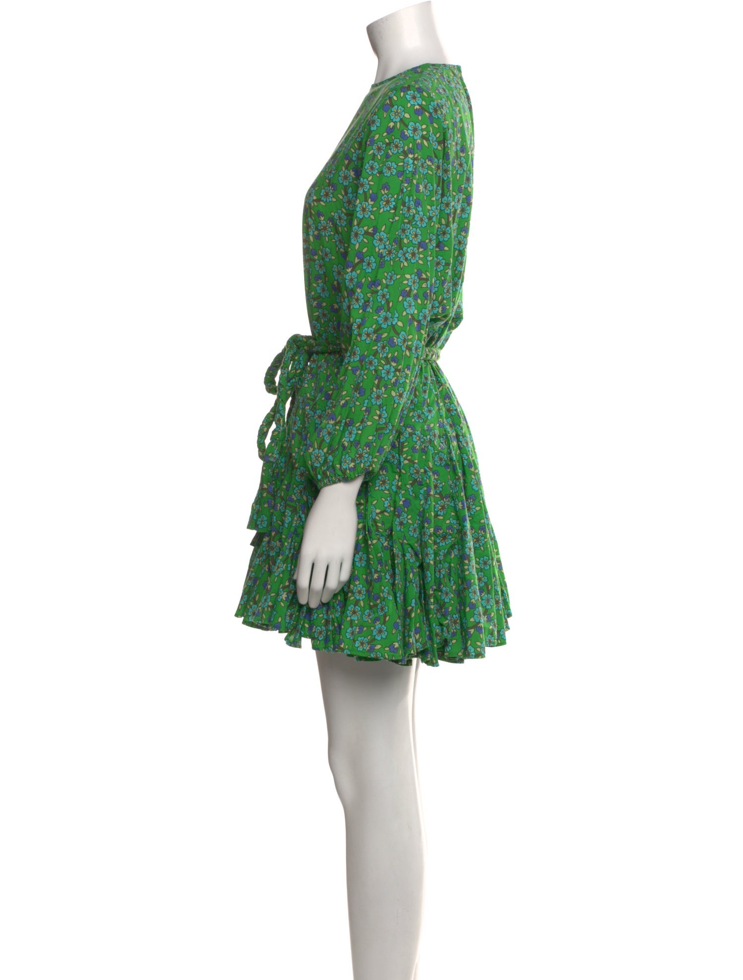 RHODE Floral Print Mini Dress