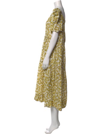 RHODE Floral Print Long Dress