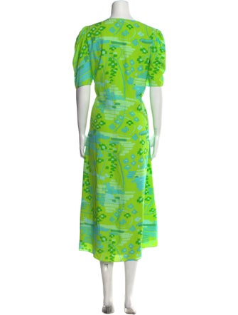 RHODE Printed Long Dress