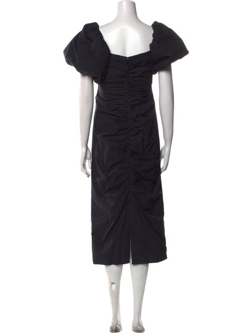 RHODE Square Neckline Midi Length Dress