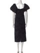 RHODE Square Neckline Midi Length Dress