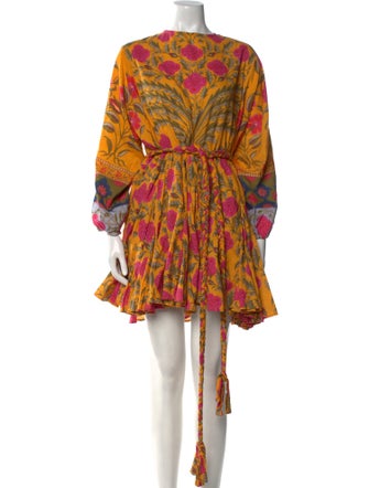 RHODE Floral Print Mini Dress