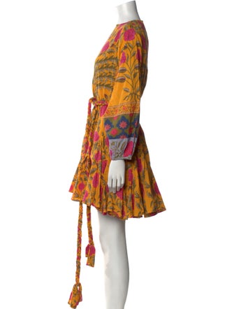 RHODE Floral Print Mini Dress
