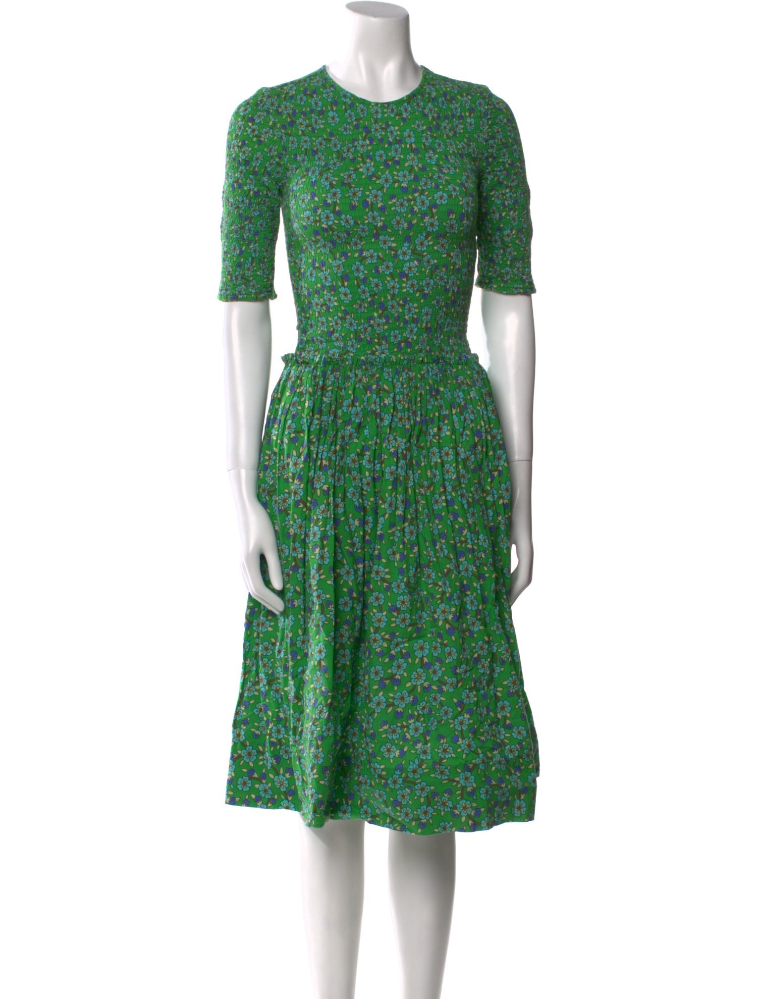 RHODE Floral Print Knee-Length Dress