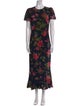 RHODE Floral Print Long Dress