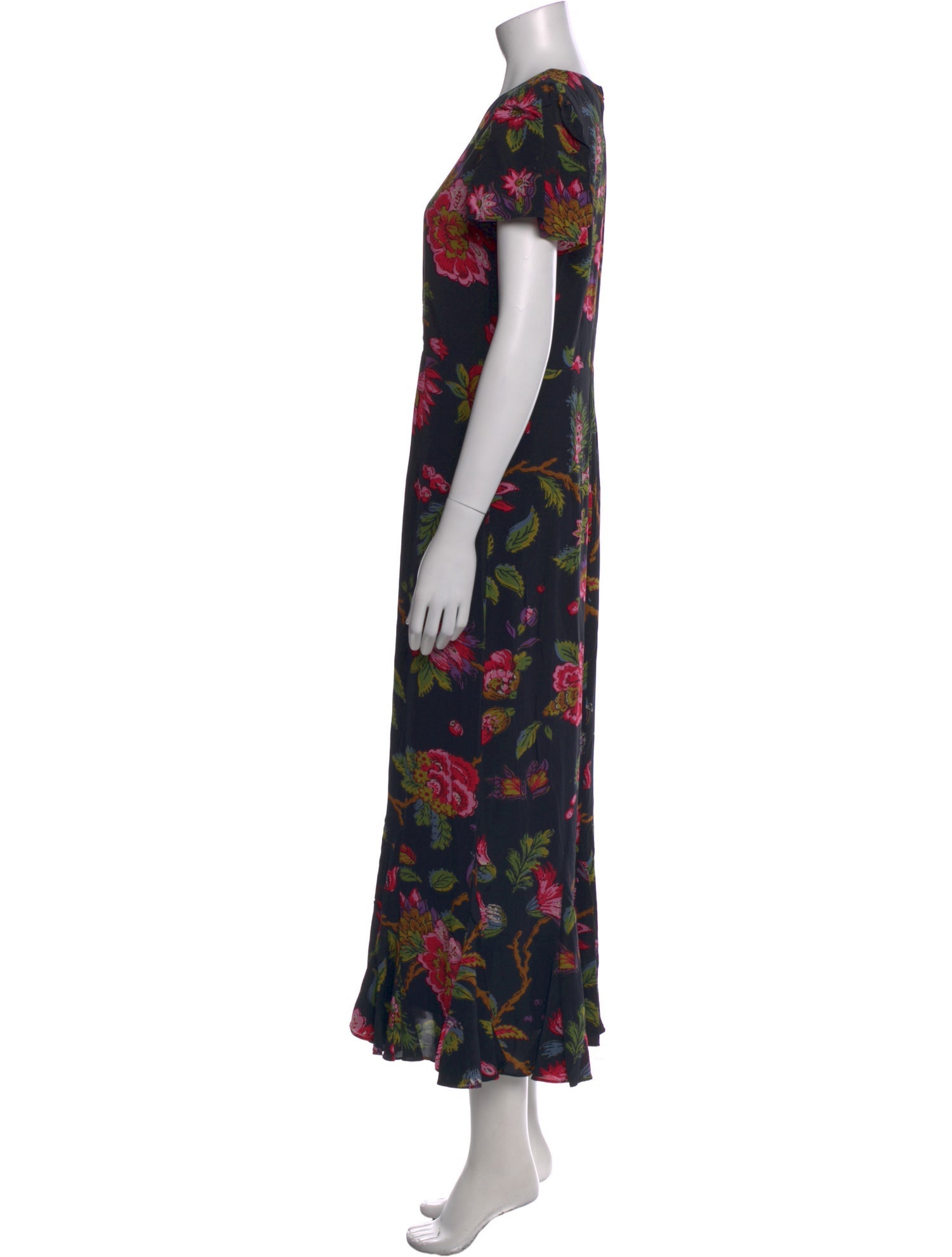RHODE Floral Print Long Dress