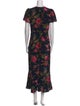 RHODE Floral Print Long Dress